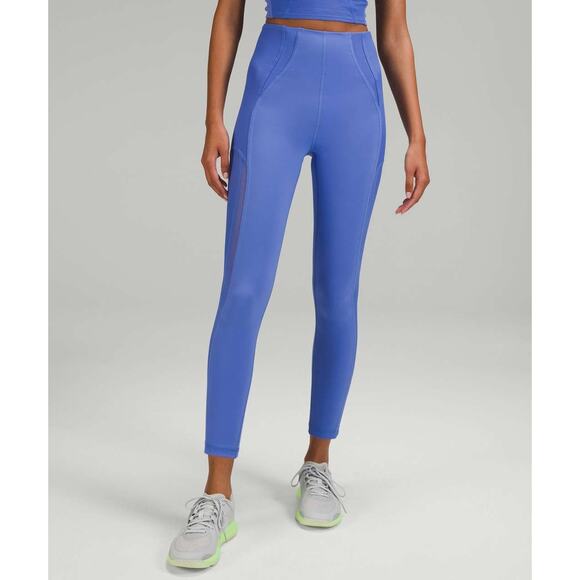 Lululemon Everlux Mesh Super-High-Rise Training Tight 25" Wild Indigo - 2 - Picture 1 of 5